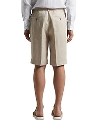 Linen Drawstring Bermuda Shorts