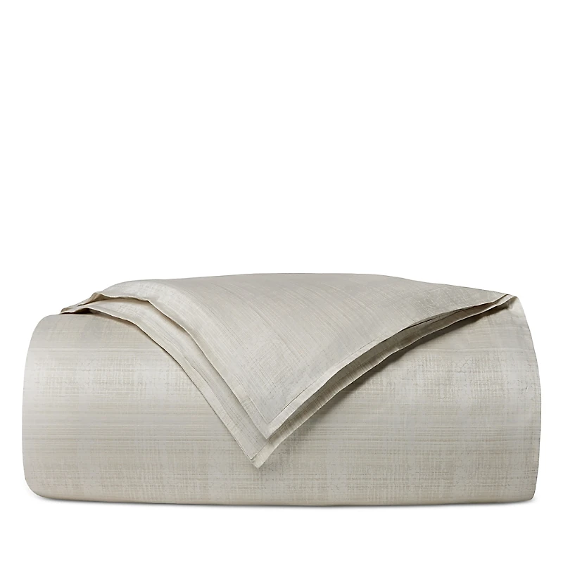 Sferra Gianna Textured Sateen Jacquard Duvet Cover, Full/Queen