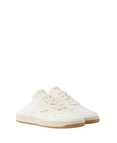 Prada Women's Nappa Leather Sneaker Mules