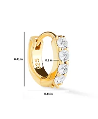 Suzanne Huggie Hoop Earrings