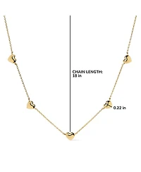 Lev Mini Station Heart Necklace