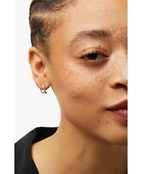 Harley Pave Double Hoop Earrings