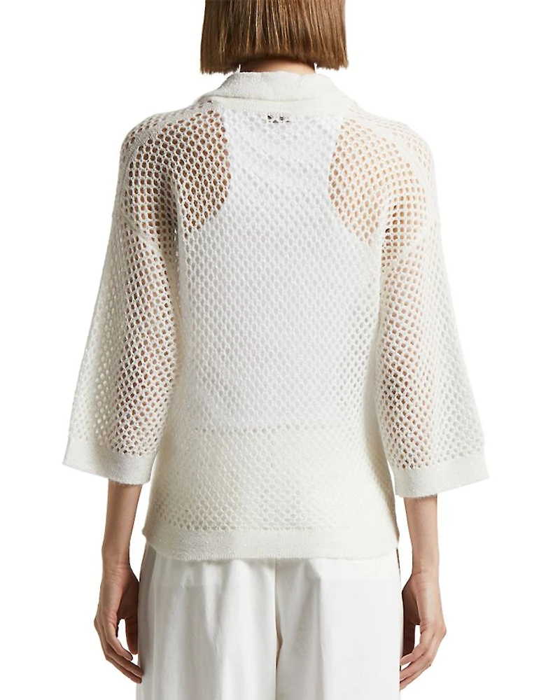 Knitted Polo Kimono Sweater