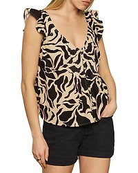 The Time Off Cap Sleeve Blouse