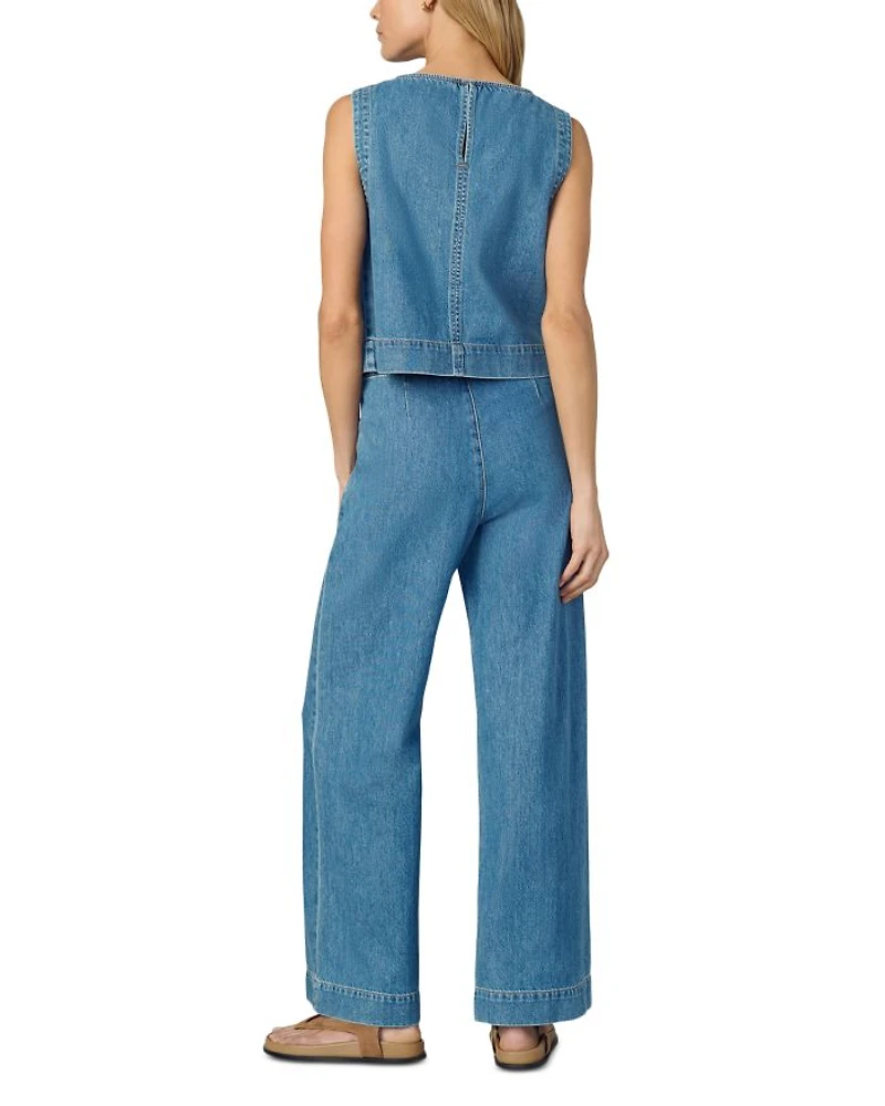 The Boat Neck Denim Top