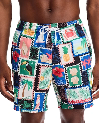 Trunks Surf & Swim Co. Sano Tropical Stamp Print 6.5