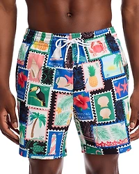 Trunks Surf & Swim Co. Sano Tropical Stamp Print 6.5