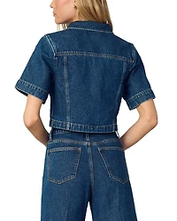 Denim Trucker Top