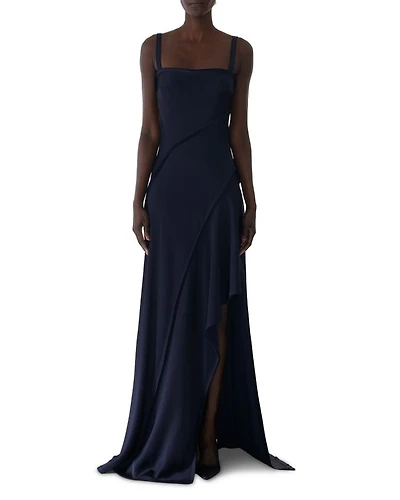 Crepe Back Satin Slip Dress