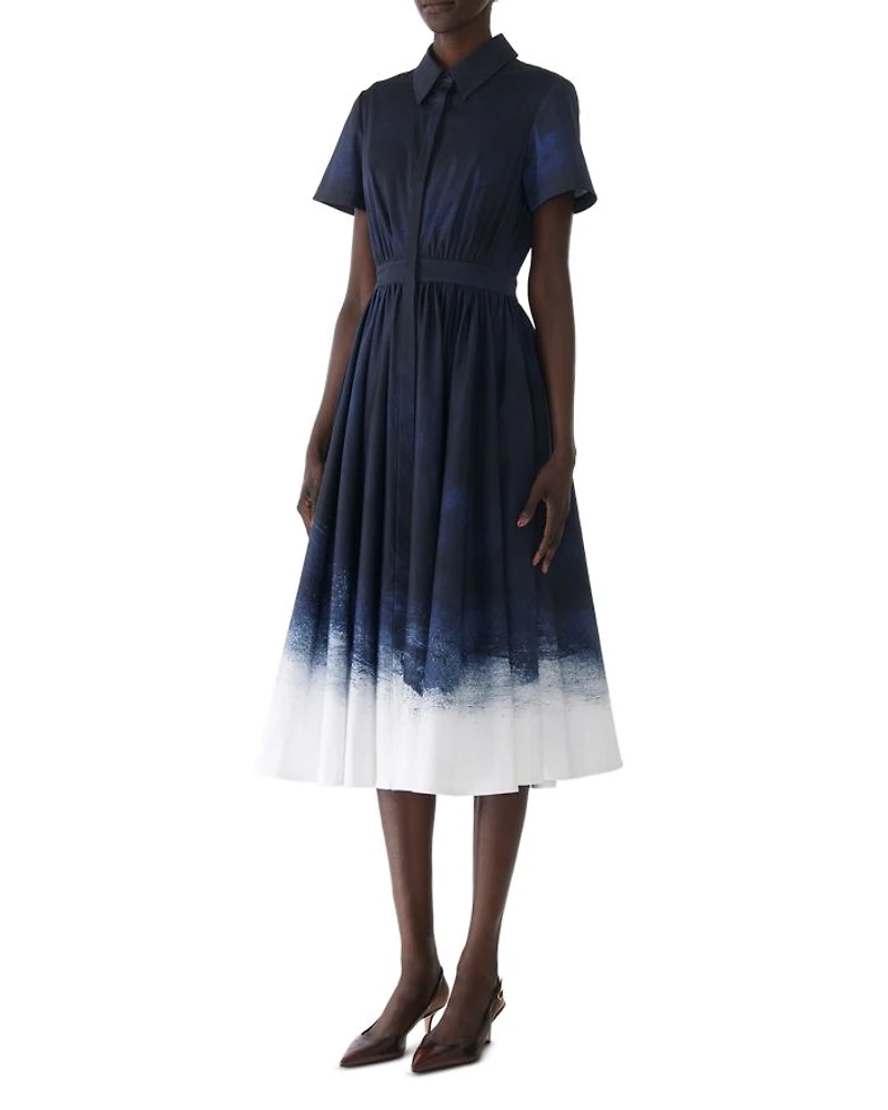 Brushed Canvas Printed Dress