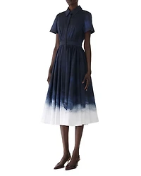 Brushed Canvas Printed Dress