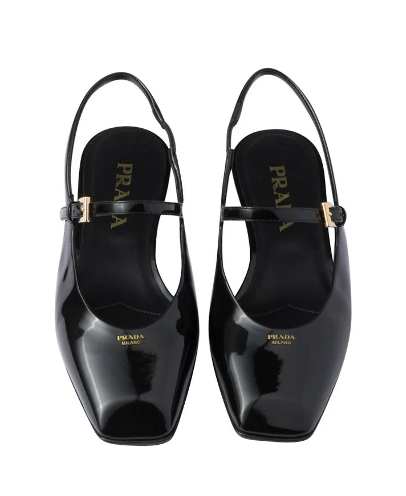Women's Patent Leather Slingback Ballerinas