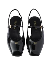 Women's Patent Leather Slingback Ballerinas
