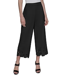 Karl Lagerfeld Paris Flora Cut Out Cropped Pants