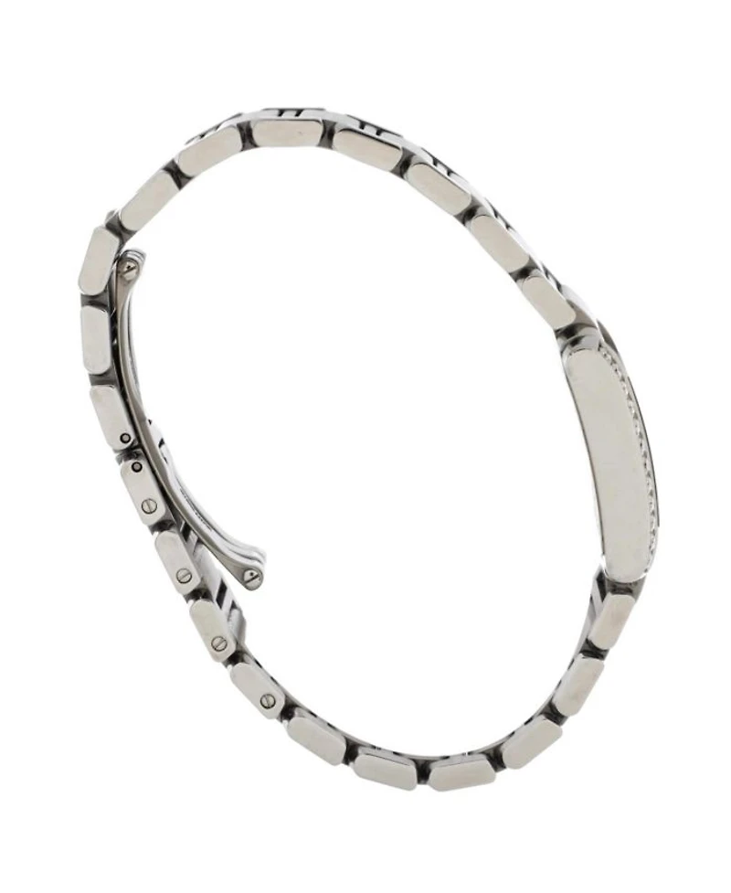 Tank Francaise Quartz Watch in Stainless Steel with Diamond Bezel 20mm