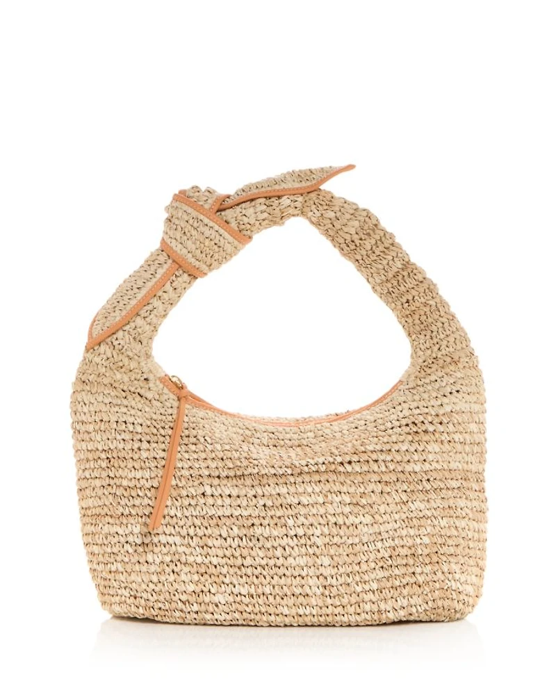 Josie Raffia Knot Shoulder Bag