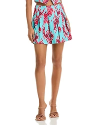 L'Agence Tania Pleated Mini Skirt