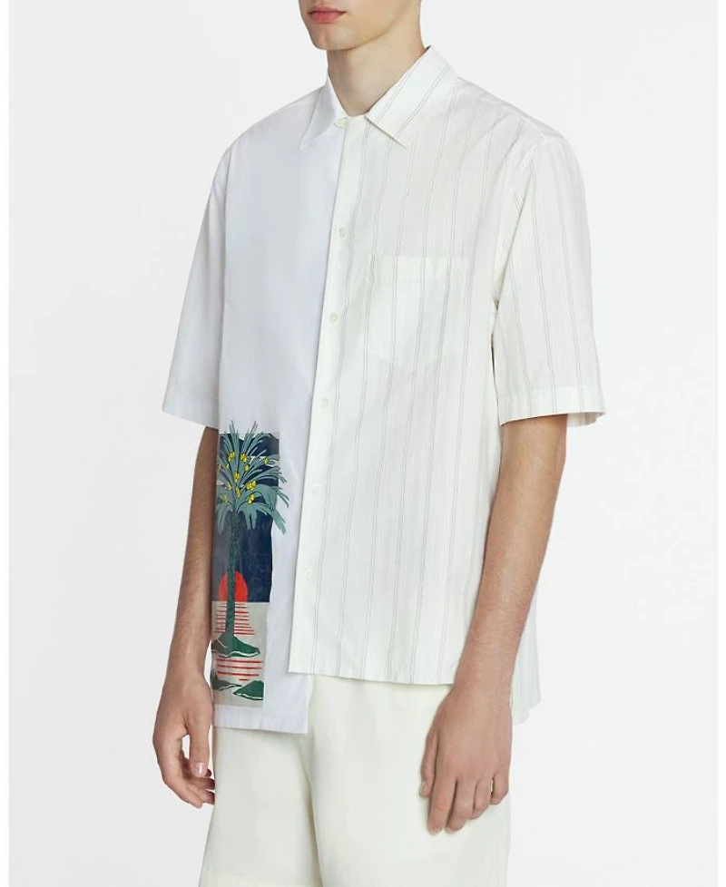 Printed Asymmetric Shirt