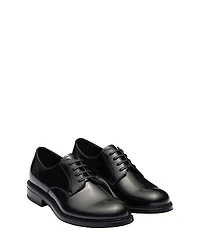 Prada Men's Brushed Leather Lace-Up Shoes