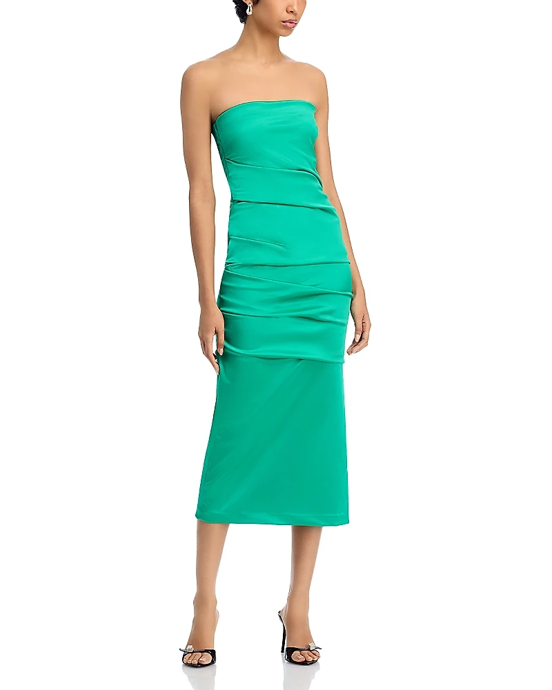 Chiara Boni La Petite Robe Keiky Satin Midi Dress