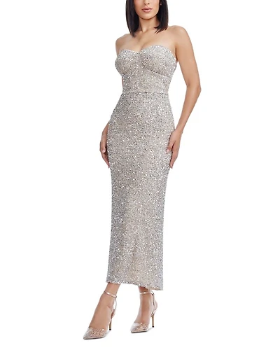 Vada Embellished Midi Dress