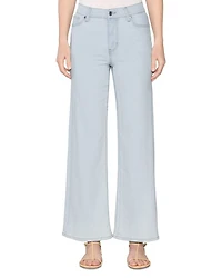 Le Slim Palazzo High Rise Wide Leg Jeans Feather