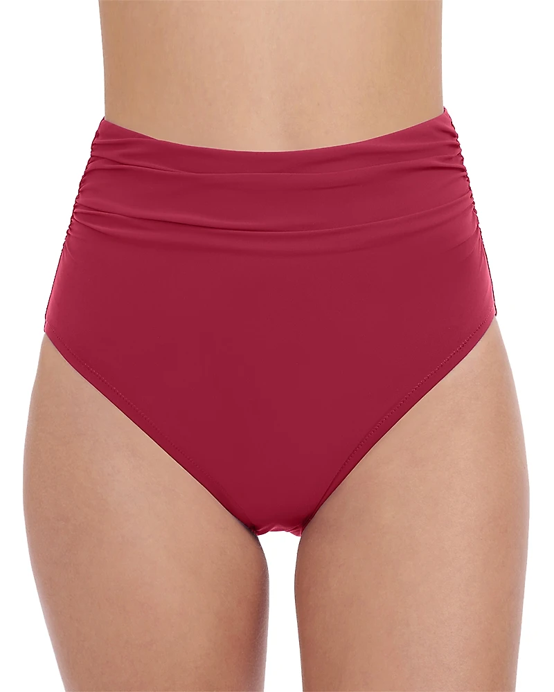 Profile by Gottex Shirred High Waist Bikini Bottom
