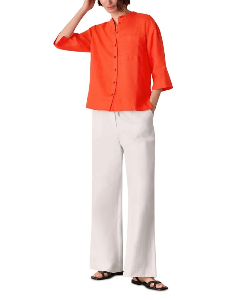 Grandad Linen Shirt
