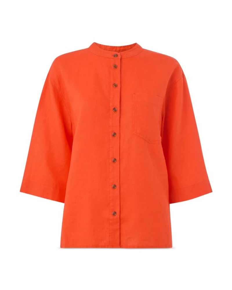 Grandad Linen Shirt