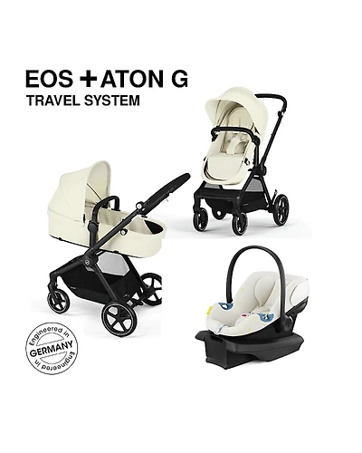 Cybex Eos 5-in-1 Travel System Stroller + Lightweight Aton G Infant Car Seat