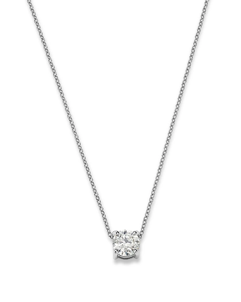 Bloomingdale's Fine Collection Certified Diamond Solitaire Pendant Necklace