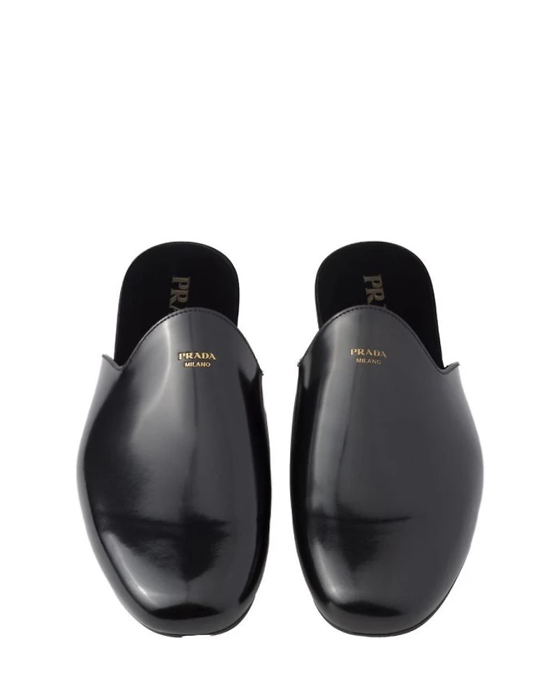 Men's Brushed Leather Slippers