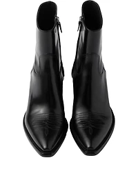 Women's Brushed Leather Booties