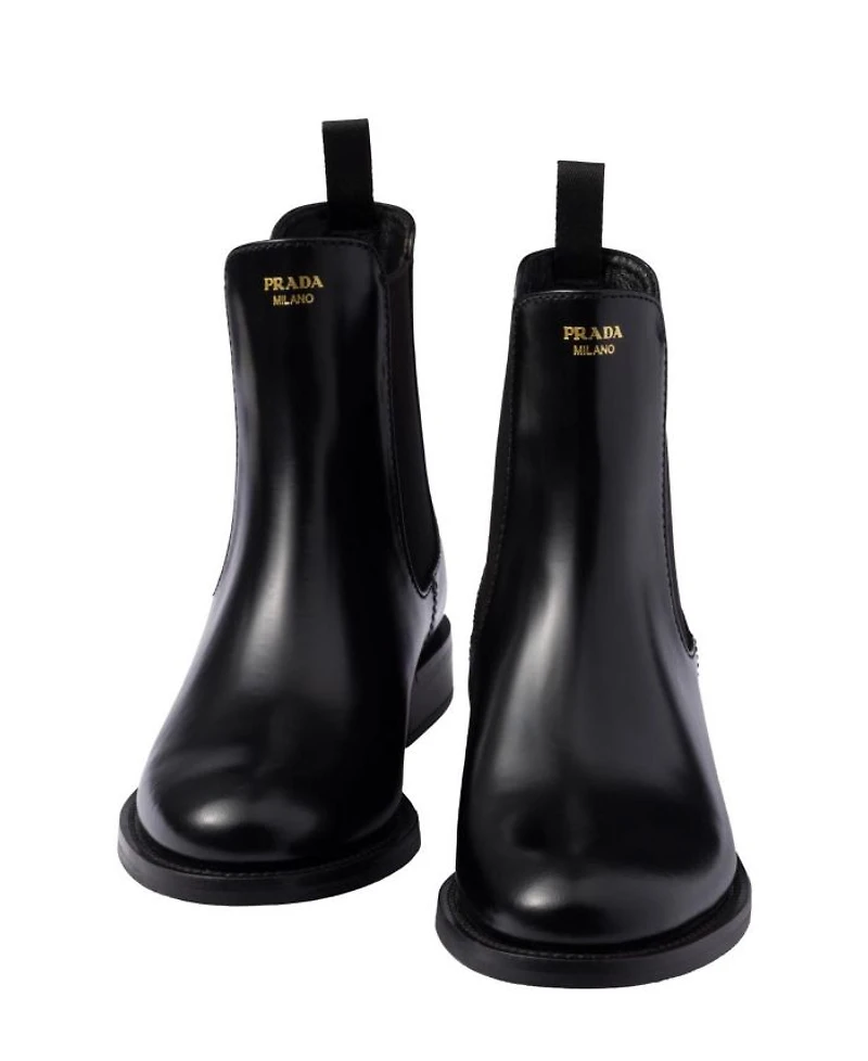 Women's Brushed Leather Ankle Boots