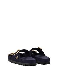 Women's Suede Strap Slides