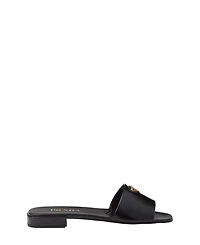 Women's Saffiano Patent Leather Slides