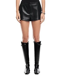 Lioness Leo Faux Leather Shorts
