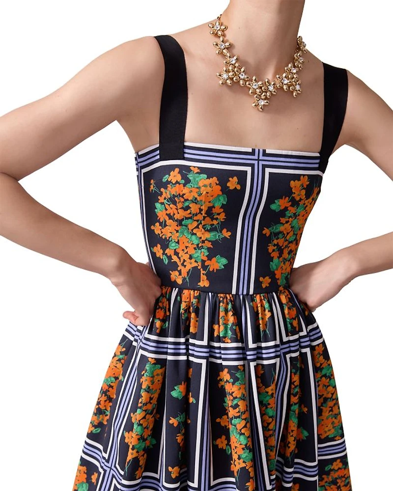 Printed Midi Dress