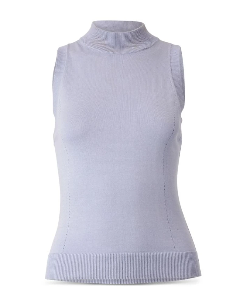 Mock Neck Sleeveless Top