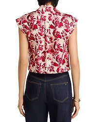 Floral Ribbons Marianna Sleeveless Blouse