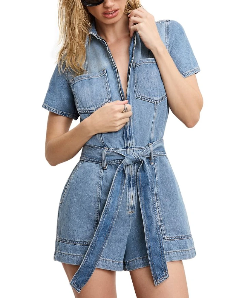 Fit For Success Lite Denim Romper