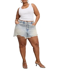 Good '90s Studded Denim Shorts Indigo784