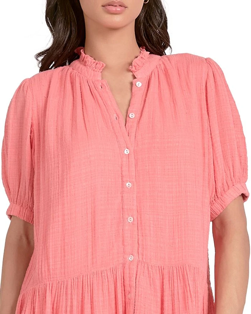 April Short Sleeve Mini Dress