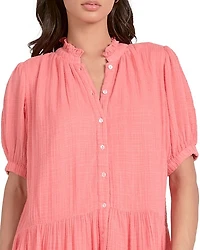 April Short Sleeve Mini Dress