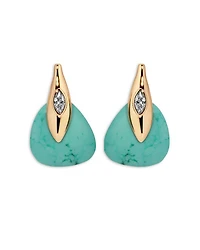 Turquoise Solstice Turquoise & Cubic Zirconia Drop Earrings