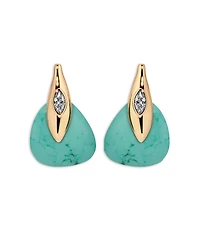 Ettika Turquoise Solstice Turquoise & Cubic Zirconia Drop Earrings
