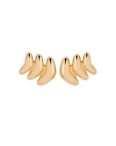 Metal Moderna Stud Earrings