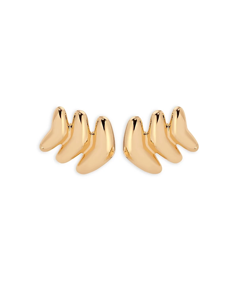Ettika Metal Moderna Stud Earrings