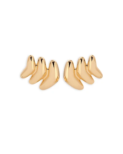 Ettika Metal Moderna Stud Earrings