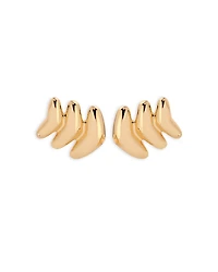 Ettika Metal Moderna Stud Earrings